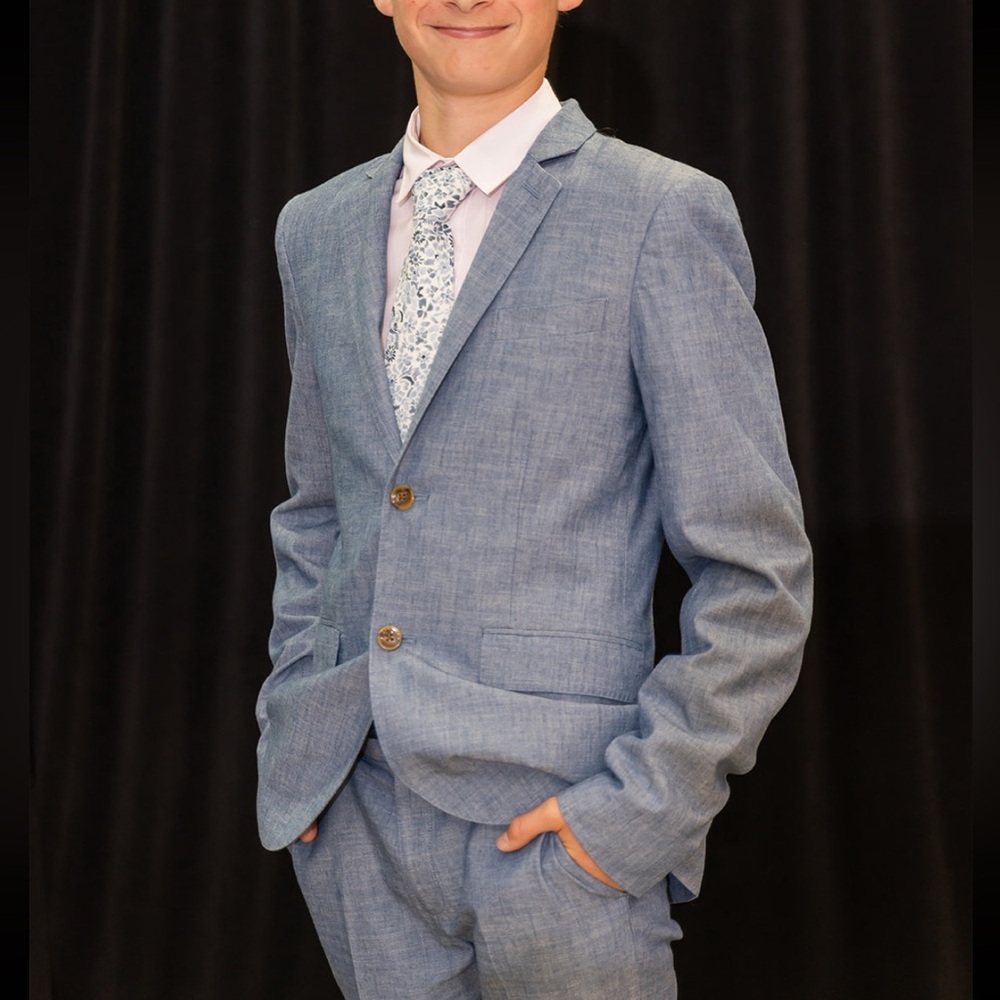 Crewcuts Ludlow chambray suit